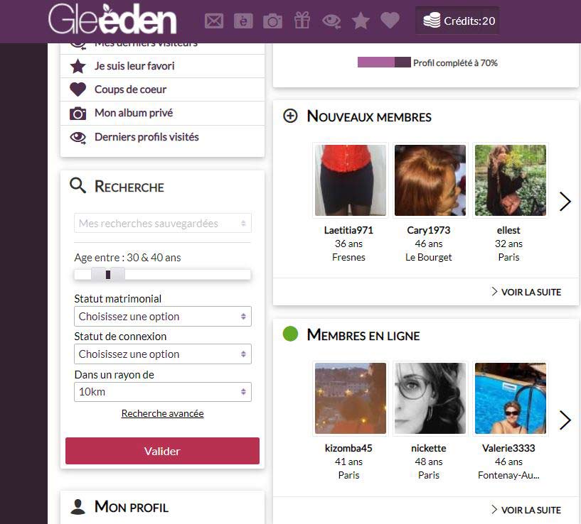 avis femmes gleeden