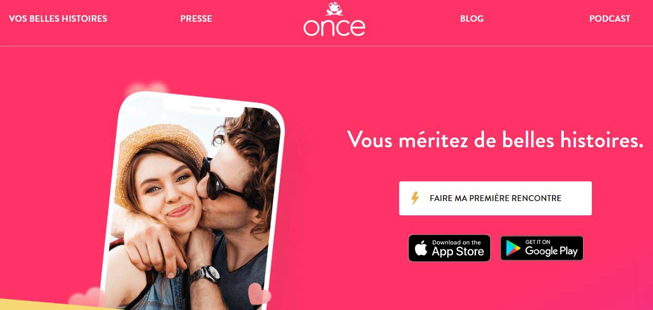 once application de rencontre