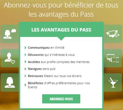 pass meetic prix