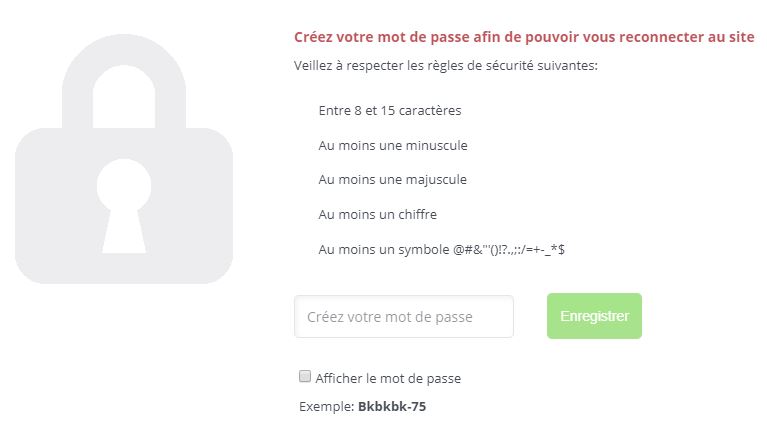 mot de passe securite site coquin