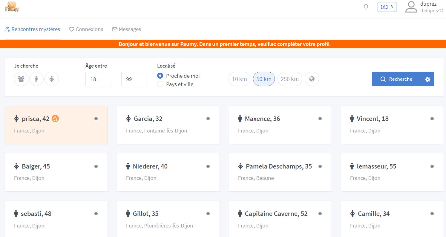 paumy site de rencontre sans photo