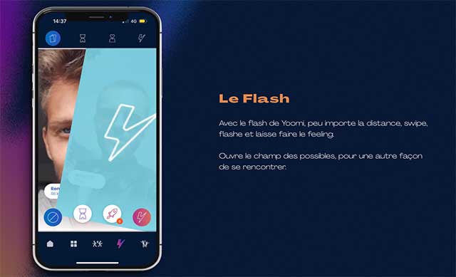 flash sur yoomi