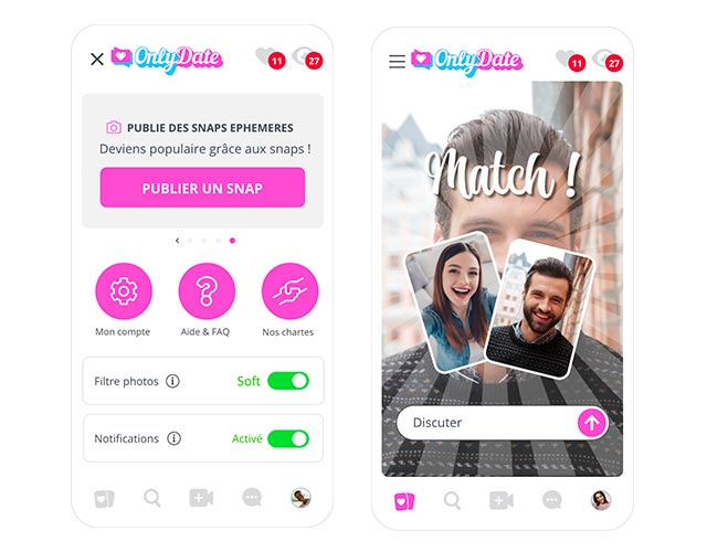 matcher sur une application de rencontre