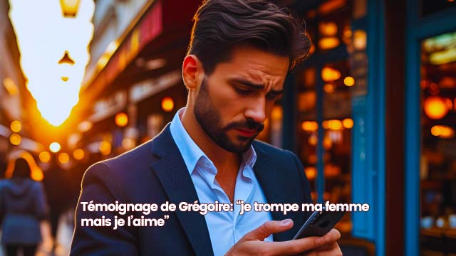 un homme infidèle témoigne