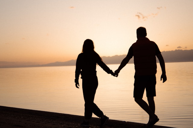 couple plage